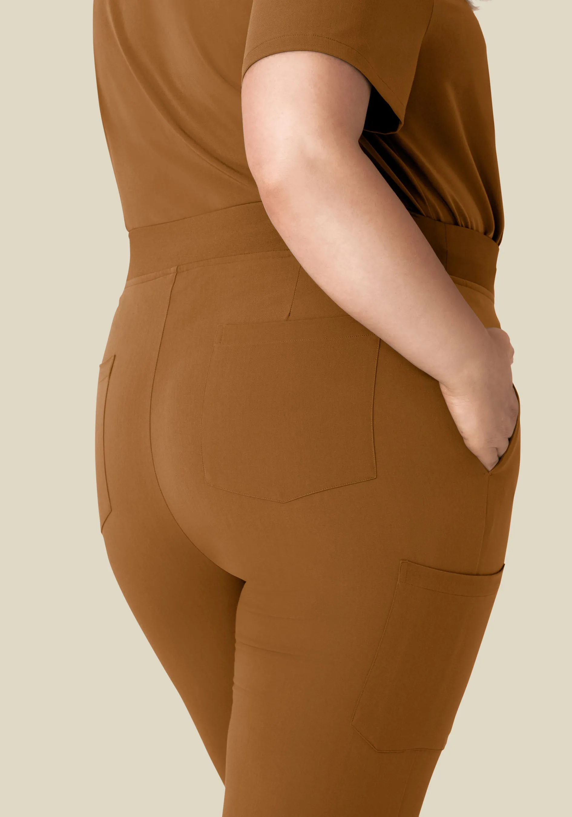 High Waisted Joggers Camel
