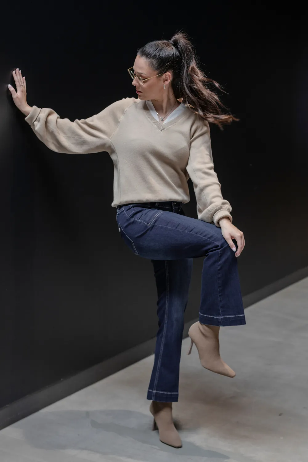 Jeans - BOOTCUT - Petra Blattblau