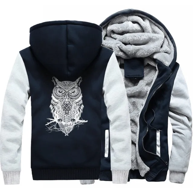 Men Clothing winter top Camouflage sleeve coats animal Printed Plus Size Brand sweatshirts 2019 Fashion Men's wool liner jackets