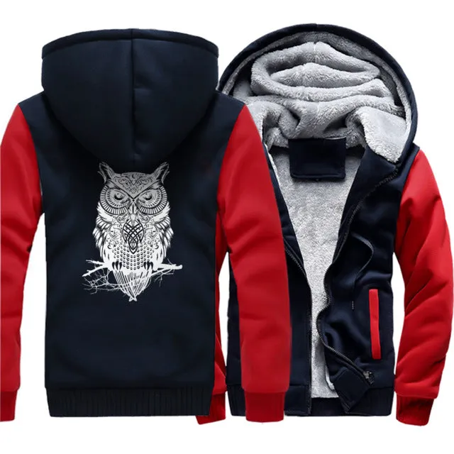 Men Clothing winter top Camouflage sleeve coats animal Printed Plus Size Brand sweatshirts 2019 Fashion Men's wool liner jackets