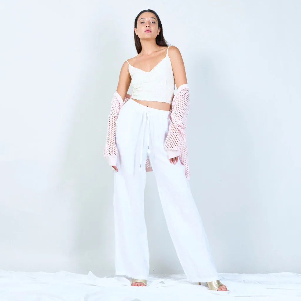 Open-knit long cardigan wholesale