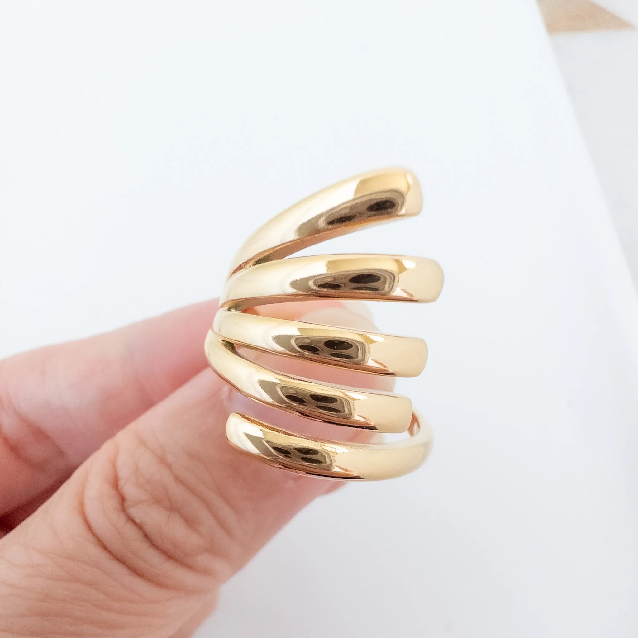 Spiral Cocktail Ring