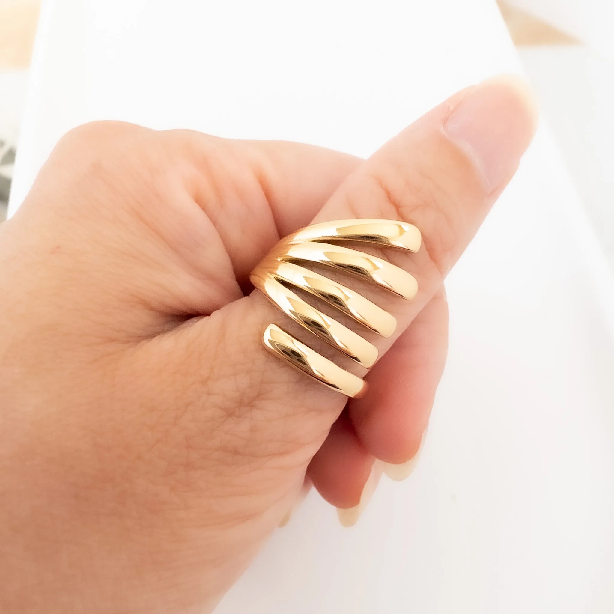 Spiral Cocktail Ring