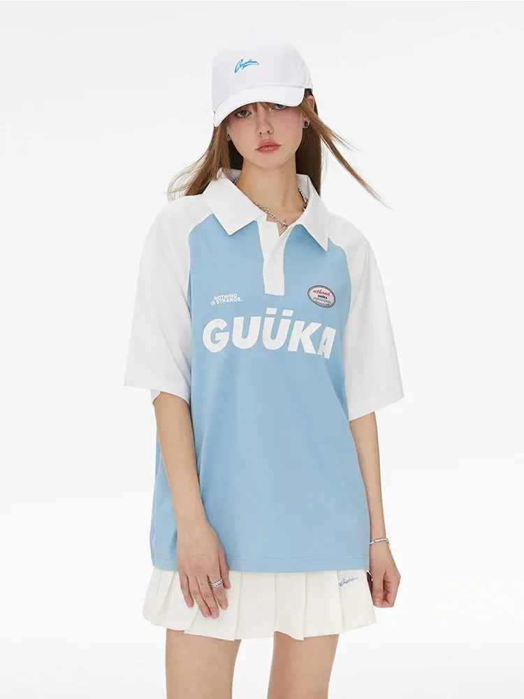 Tops Bicolor American Over Logo