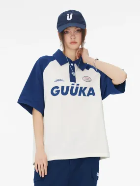 Tops Bicolor American Over Logo