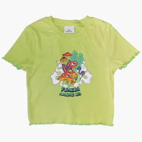 Y2K Aesthetic Crop Top Fungus Among Us